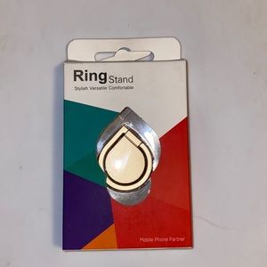 Gold ring stand for back of phone